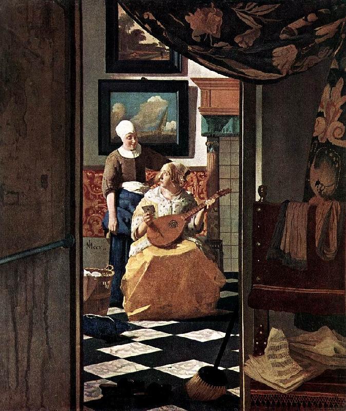 Jan Vermeer The Love Letter France oil painting art